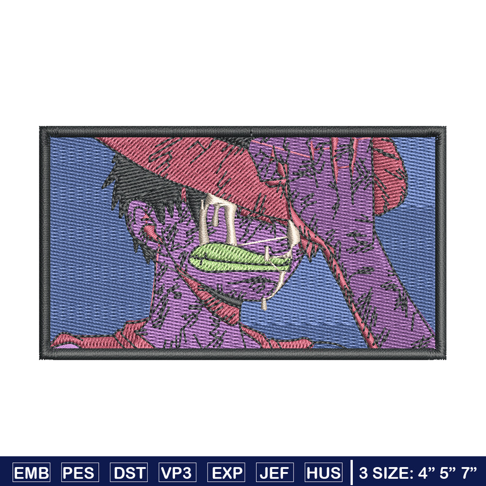 Luffy Crying embroidery design, One Piece embroidery, embroidery file, anime design, anime shirt, Digital download.jpg