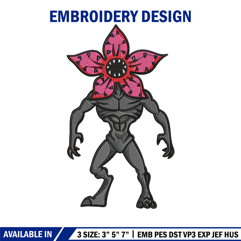 Demogorgon embroidery design, Demogorgon embroidery, Anime design, Embroidery shirt, Embroidery file, Digital download.jpg