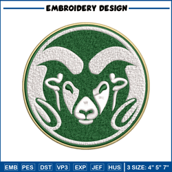 Colorado State Rams embroidery design, Colorado State Rams embroidery, logo Sport, Sport embroidery, NCAA embroidery.