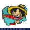 Luffy Laugh embroidery design, One Piece embroidery, embroidery file, anime design, anime shirt, Digital download.jpg