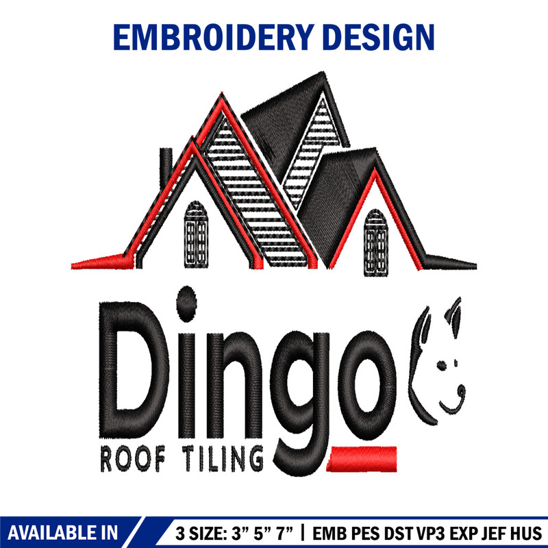 Dingo Logo embroidery design, Dingo Logo embroidery, logo design, embroidery file, logo shirt, Digital download..jpg