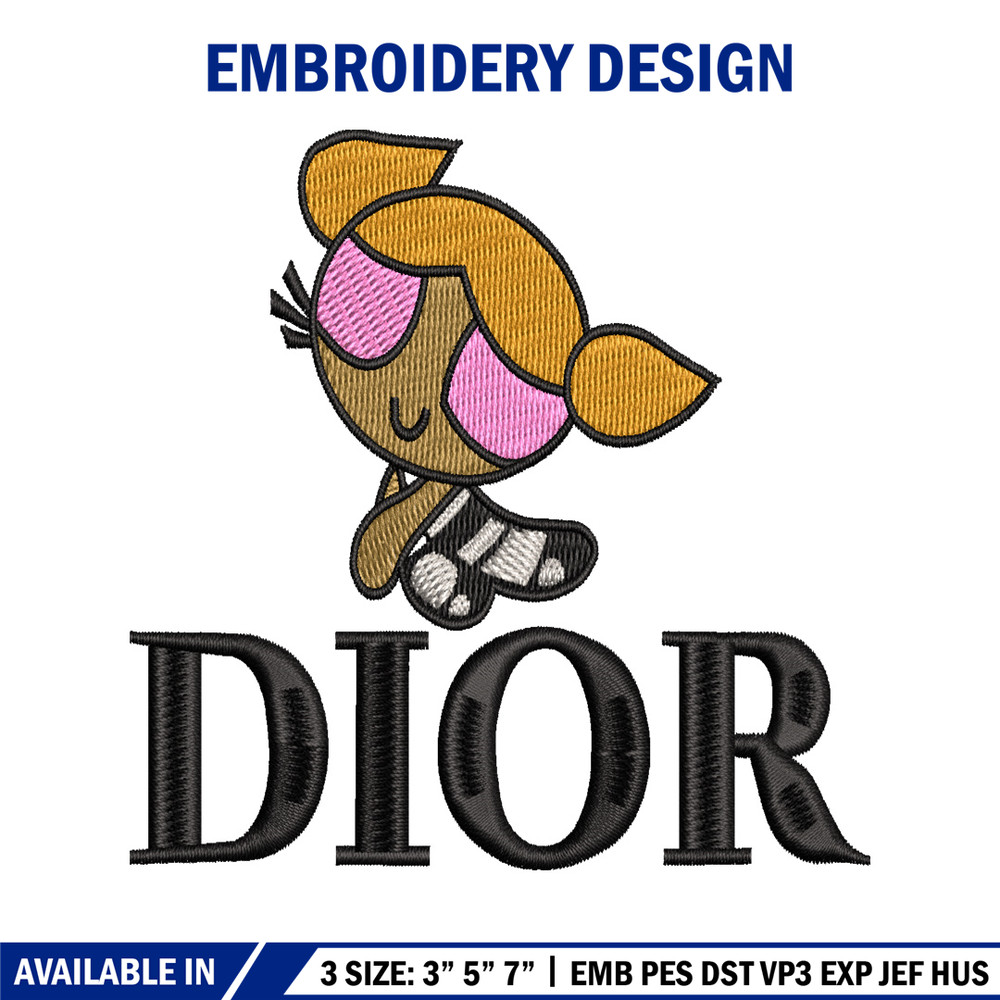 Dior Cartoon Logo embroidery design, Logo embroidery, embroidery file, animal design, logo shirt, Digital download..jpg
