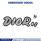 Dior design embroidery design, Dior embroidery, Embroidery file, Embroidery shirt, Emb design, Digital download.jpg