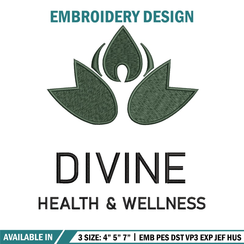 Divine logo embroidery design, Logo embroidery, Embroidery file, Embroidery shirt, Emb design, Digital download.jpg