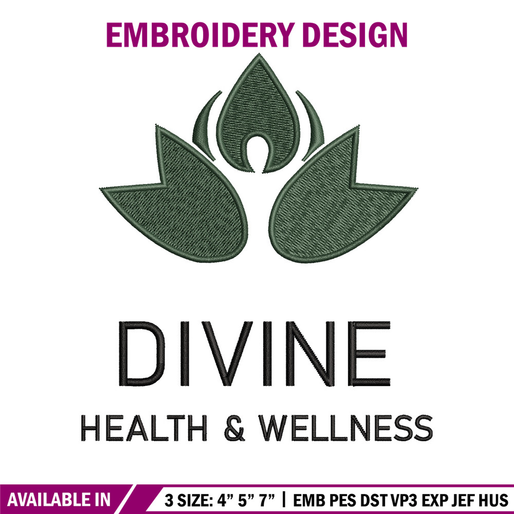 Divine logo embroidery design, Logo embroidery, Embroidery file, Embroidery shirt, Emb design, Digital download.jpg