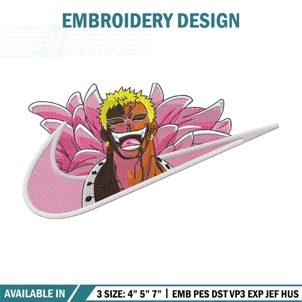 Doffy nike embroidery design, One piece embroidery, Nike design, Embroidery shirt, Embroidery file, Digital download.jpg