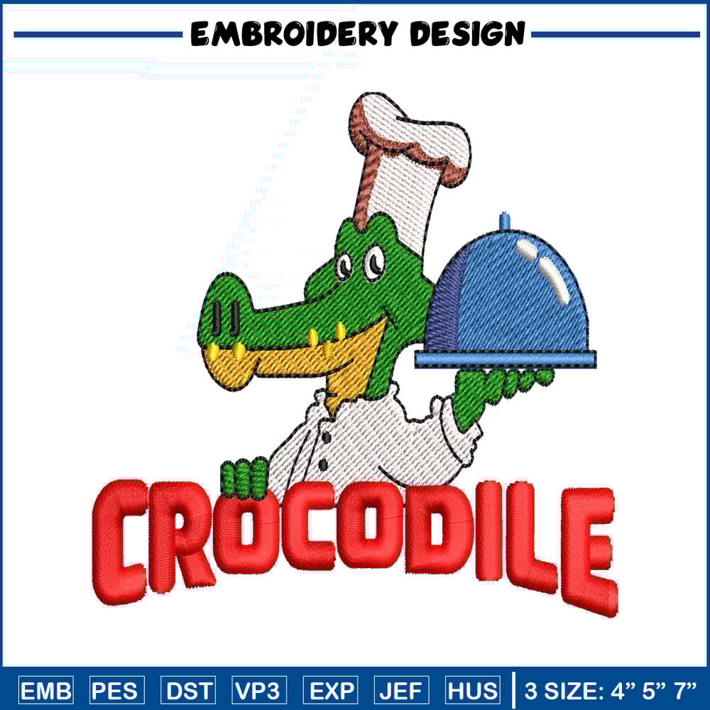 Crocodile chef embroidery design, Crocodile chef embroidery, embroidery file, logo design, logo shirt, Digital download.jpg