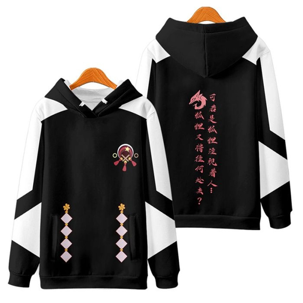 Yae Miko Genshin Impact All Over Print 3D Hoodie Zip Hoodie, Yae Miko Genshin Impact Hoodie 3D Zip Hoodie Fleece Hoodie