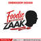 Foodie Tales with Zaak embroidery design, logo embroidery, logo design, Embroidery shirt, logo shirt, Instant download.jpg