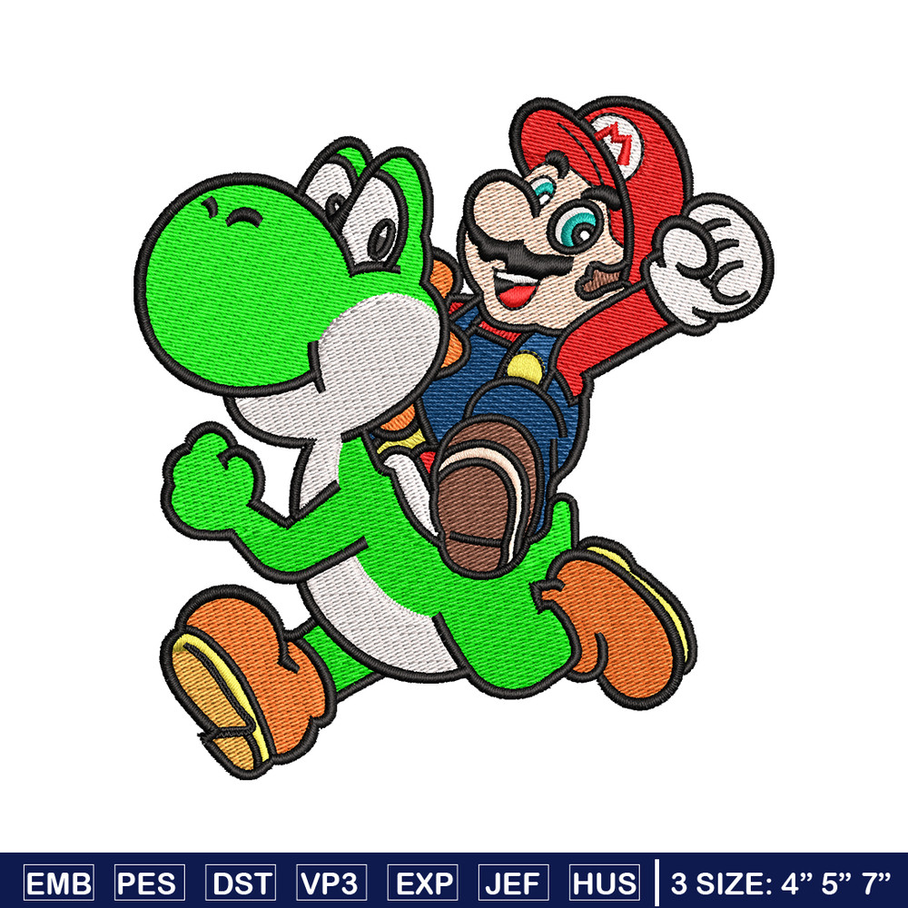 Mario game embroidery design, Mario game embroidery, logo design, Embroidery file, game shirt, Instant download..jpg