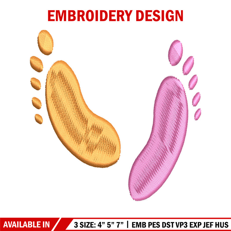 Foot embroidery design, Foot embroidery, logo design, embroidery file, logo shirt, Digital download..jpg