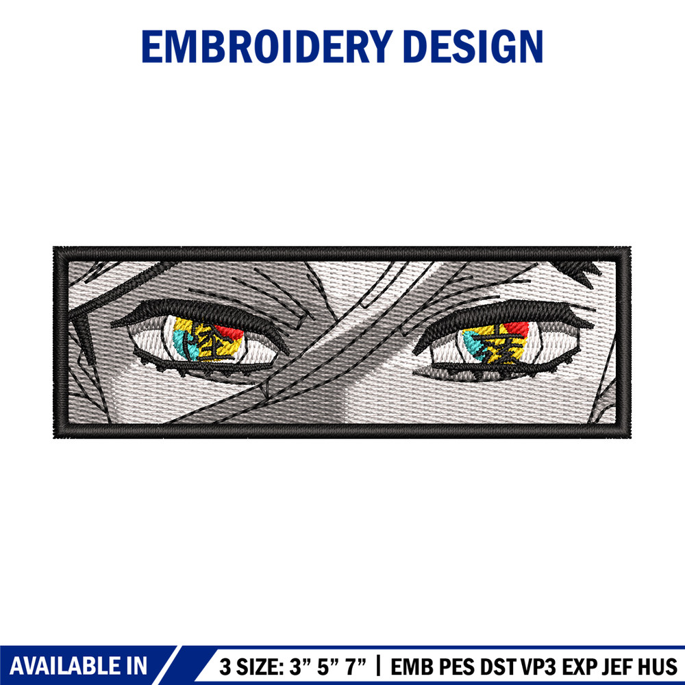 Douma eyes embroidery design, Douma embroidery, Anime design, Embroidery shirt, Embroidery file, Digital download.jpg