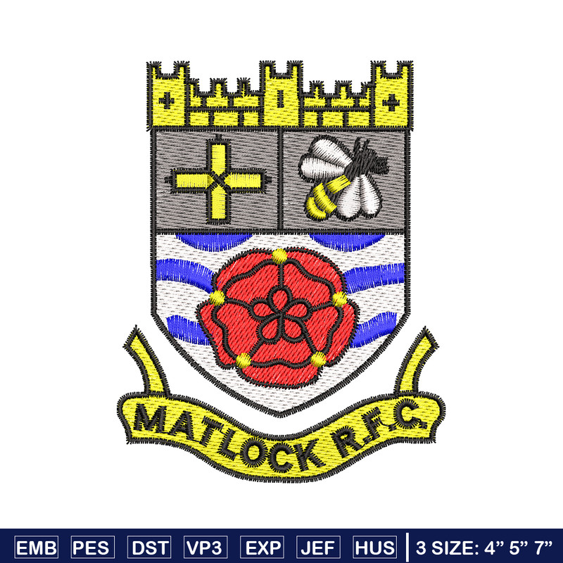 Matlock Rugby Club embroidery design, Matlock Rugby Club embroidery, logo design, Embroidery file, Instant download..jpg