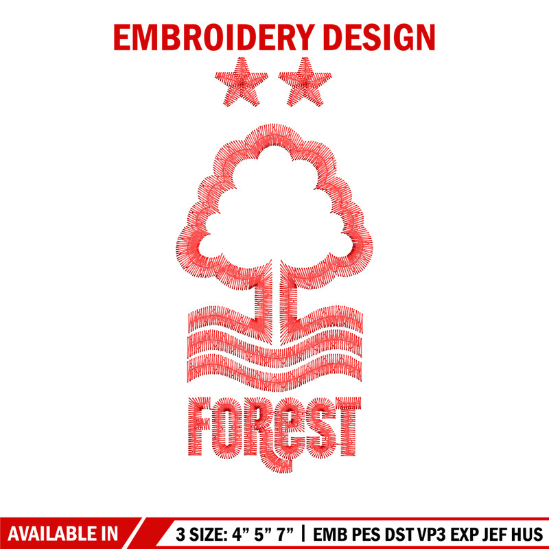 Forest logo embroidery design, Forest logo embroidery, logo design, Embroidery file, tree shirt, Instant download..jpg