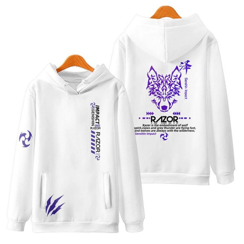 Razor Genshin Impact All Over Print 3D Hoodie Zip Hoodie, Razor Genshin Impact Hoodie 3D Zip Hoodie Fleece Hoodie
