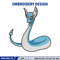Dragonair embroidery design, Pokemon embroidery, Anime design, Embroidery shirt, Embroidery file, Digital download.jpg