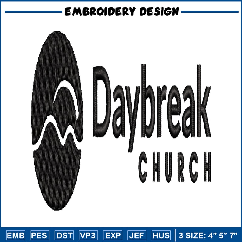 Daybreak Church logo embroidery design, Logo embroidery, embroidery file, logo design, logo shirt, Digital download..jpg