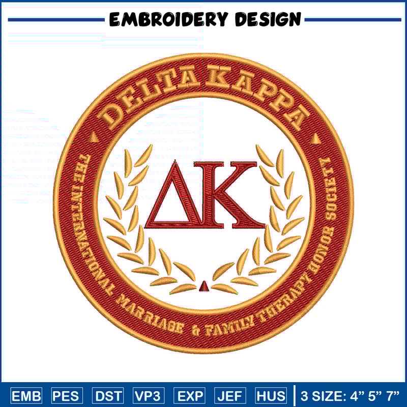 Delta Kappa embroidery design, Delta Kappa Logo embroidery, logo design, embroidery file, logo shirt, Digital download.jpg
