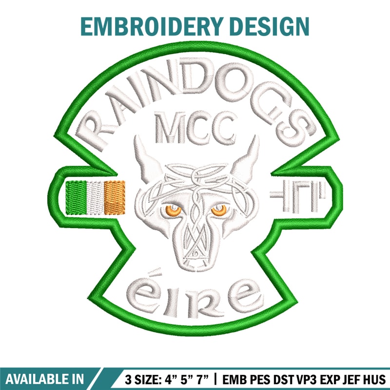 Eire logo embroidery design, Logo embroidery, Embroidery file, Embroidery shirt, Emb design, Digital download.jpg