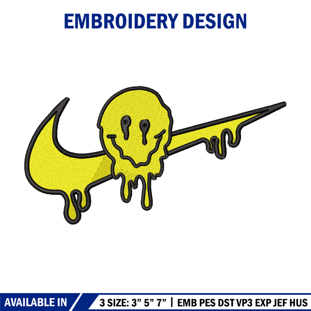 Emoji smile nike embroidery design, Emoji embroidery, nike design, embroidery file, logo shirt, Digital download.jpg