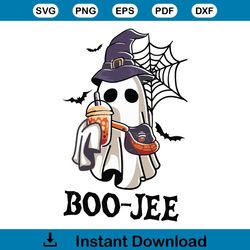 Retro Boo Jee Witch Spooky Coffee SVG Download File