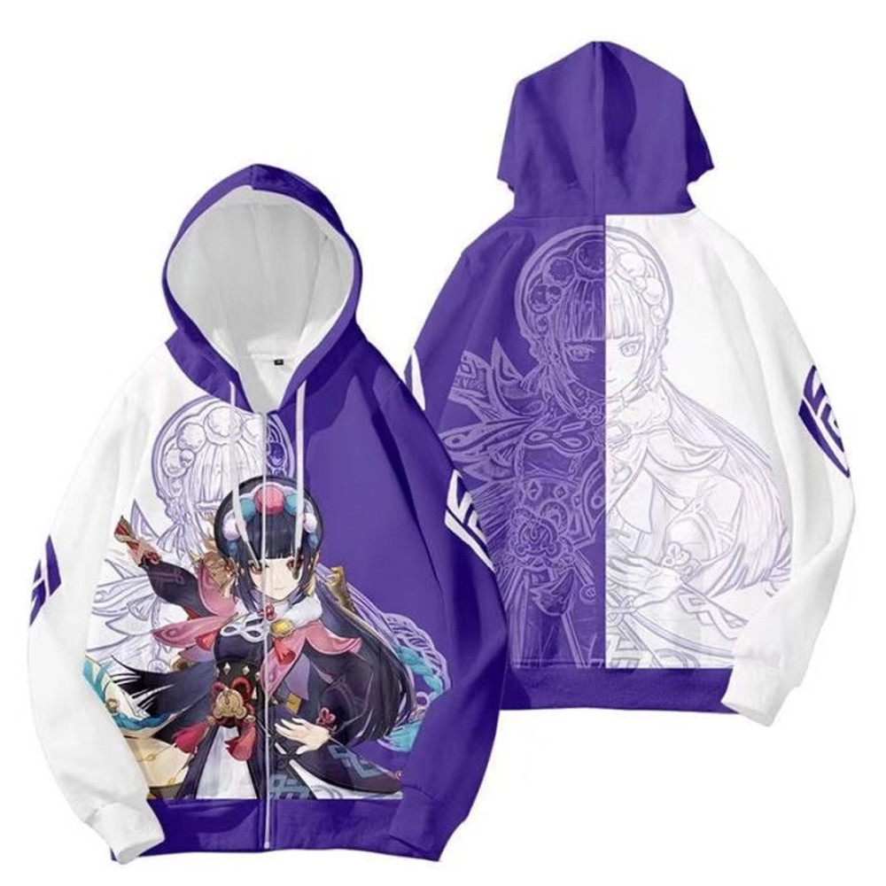 Yun Jin Genshin Impact All Over Print 3D Hoodie Zip Hoodie, Yun Jin Genshin Impact Hoodie 3D Zip Hoodie Fleece Hoodie
