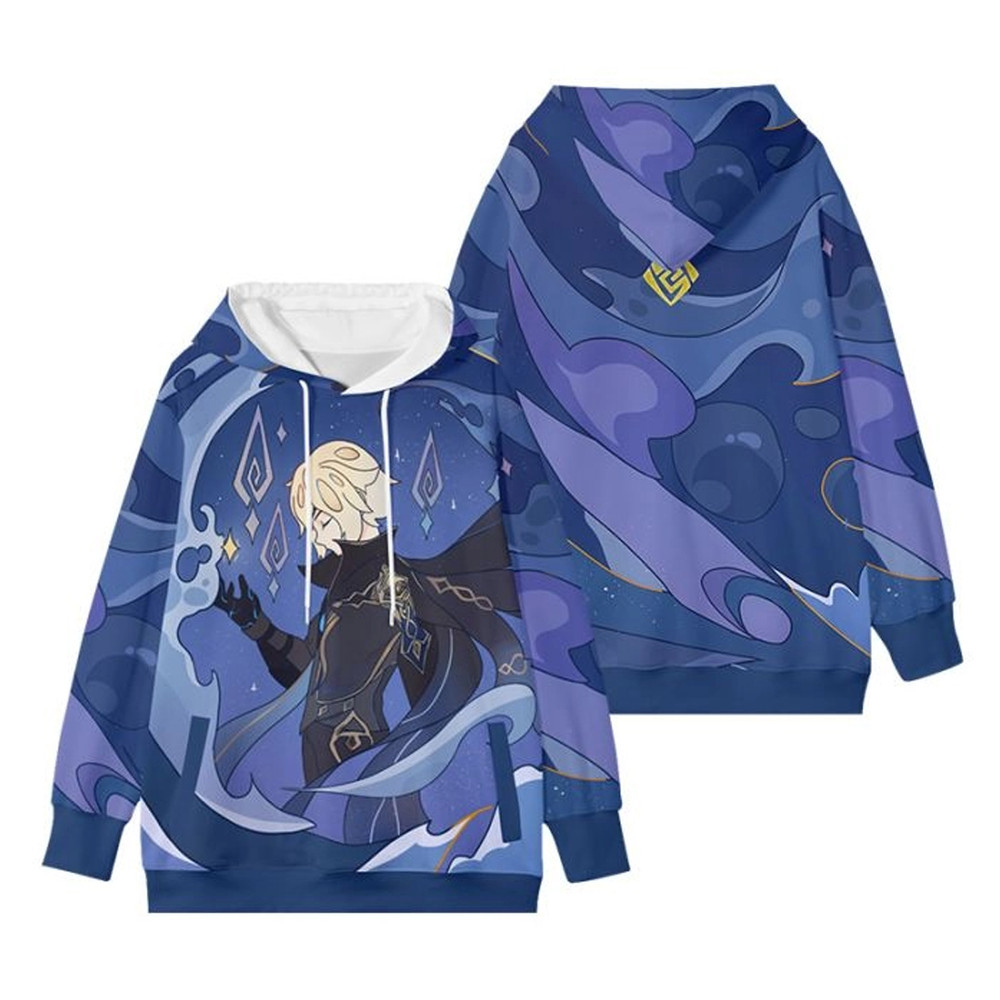 Zhongli Genshin Impact All Over Print 3D Hoodie Zip Hoodie, Zhongli Genshin Impact Hoodie 3D Zip Hoodie Fleece Hoodie