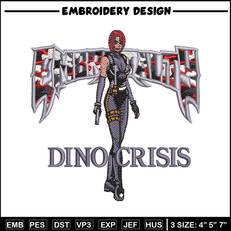 Dino Crisis embroidery design, Dino Crisis embroidery, logo design, embroidery file, logo shirt, Digital download..jpg