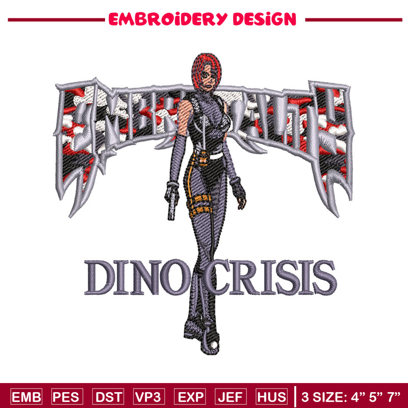 Dino Crisis embroidery design, Dino Crisis embroidery, logo design, embroidery file, logo shirt, Digital download..jpg