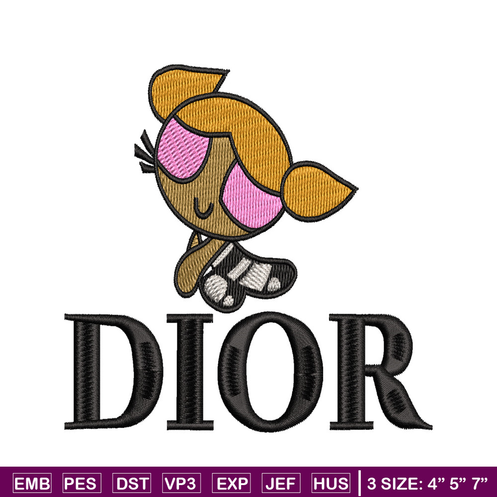 Dior Cartoon Logo embroidery design, Logo embroidery, embroidery file, animal design, logo shirt, Digital download..jpg