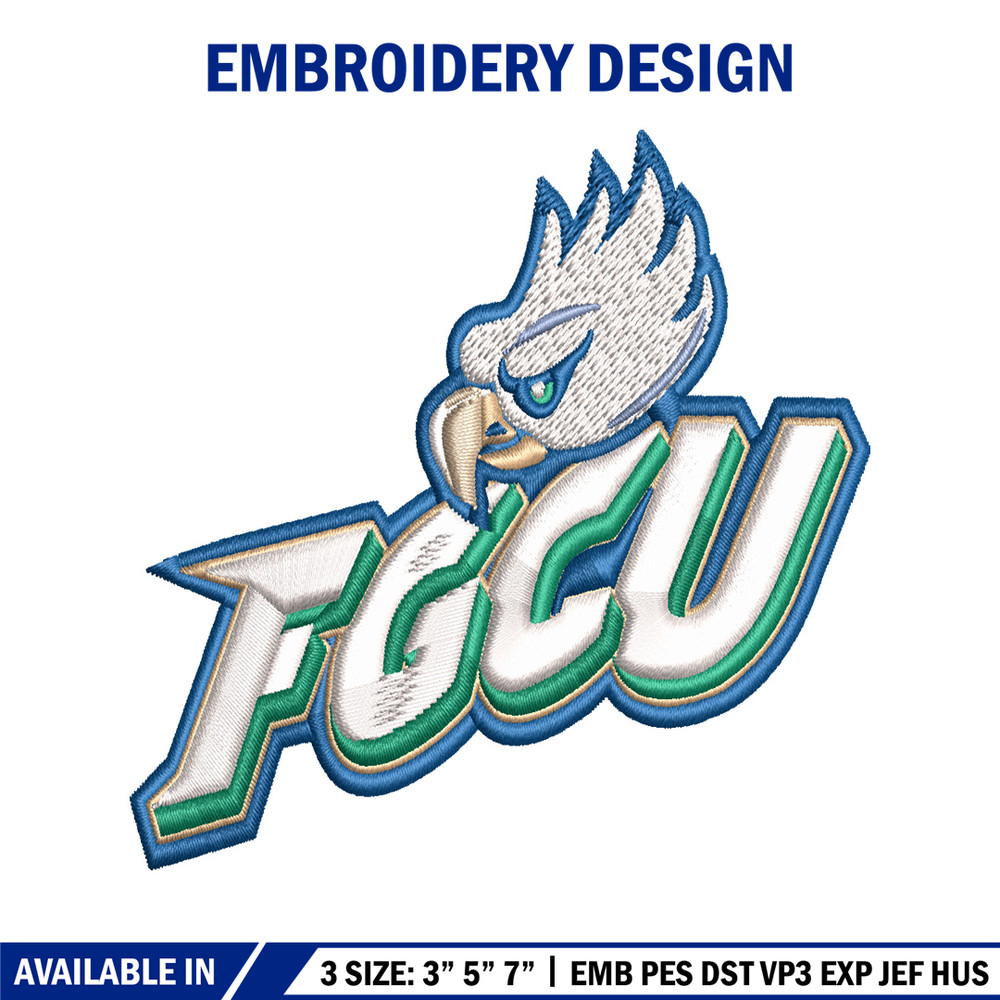 Florida Gulf Coast Eagles embroidery design, Florida Gulf Coast Eagles embroidery, Sport embroidery, NCAA embroidery..jpg