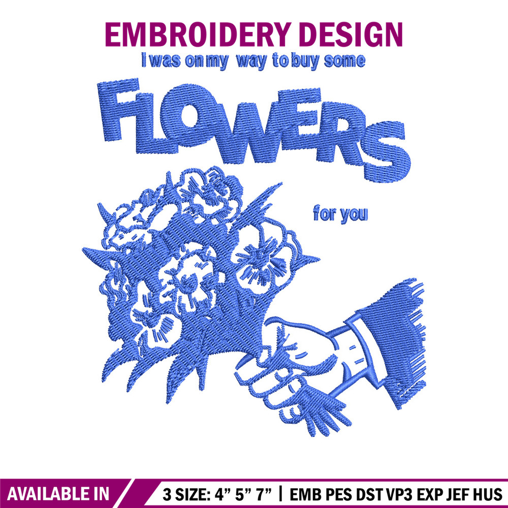 Flower for you embroidery design, Flower embroidery, Embroidery file, Embroidery shirt, Emb design, Digital download.jpg
