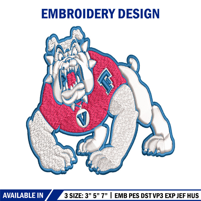 Fresno State Bulldogs embroidery design, Fresno State Bulldogs embroidery, logo Sport, Sport embroidery, NCAA embroidery.jpg