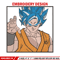 Goku blue embroidery design, Dragonball embroidery, Anime design, Embroidery shirt, Embroidery file,Digital download.jpg