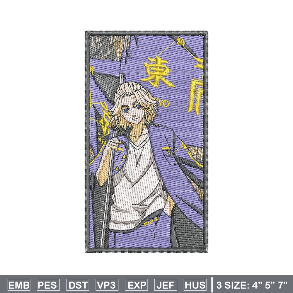 Mikey poster embroidery design, Mikey embroidery, Anime design, Embroidery file, Embroidery shirt, Digital download.jpg