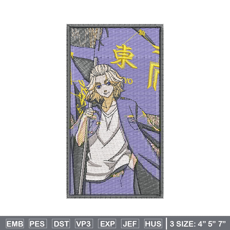 Mikey poster embroidery design, Mikey embroidery, Anime design, Embroidery file, Embroidery shirt, Digital download.jpg