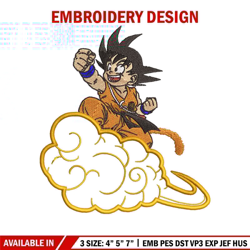 Goku child embroidery design, Dragonball embroidery, Anime design, Embroidery shirt, Embroidery file, Digital download.jpg