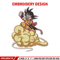 Goku kid embroidery design, Dragonball embroidery, Anime design, Embroidery shirt, Embroidery file, Digital download.jpg