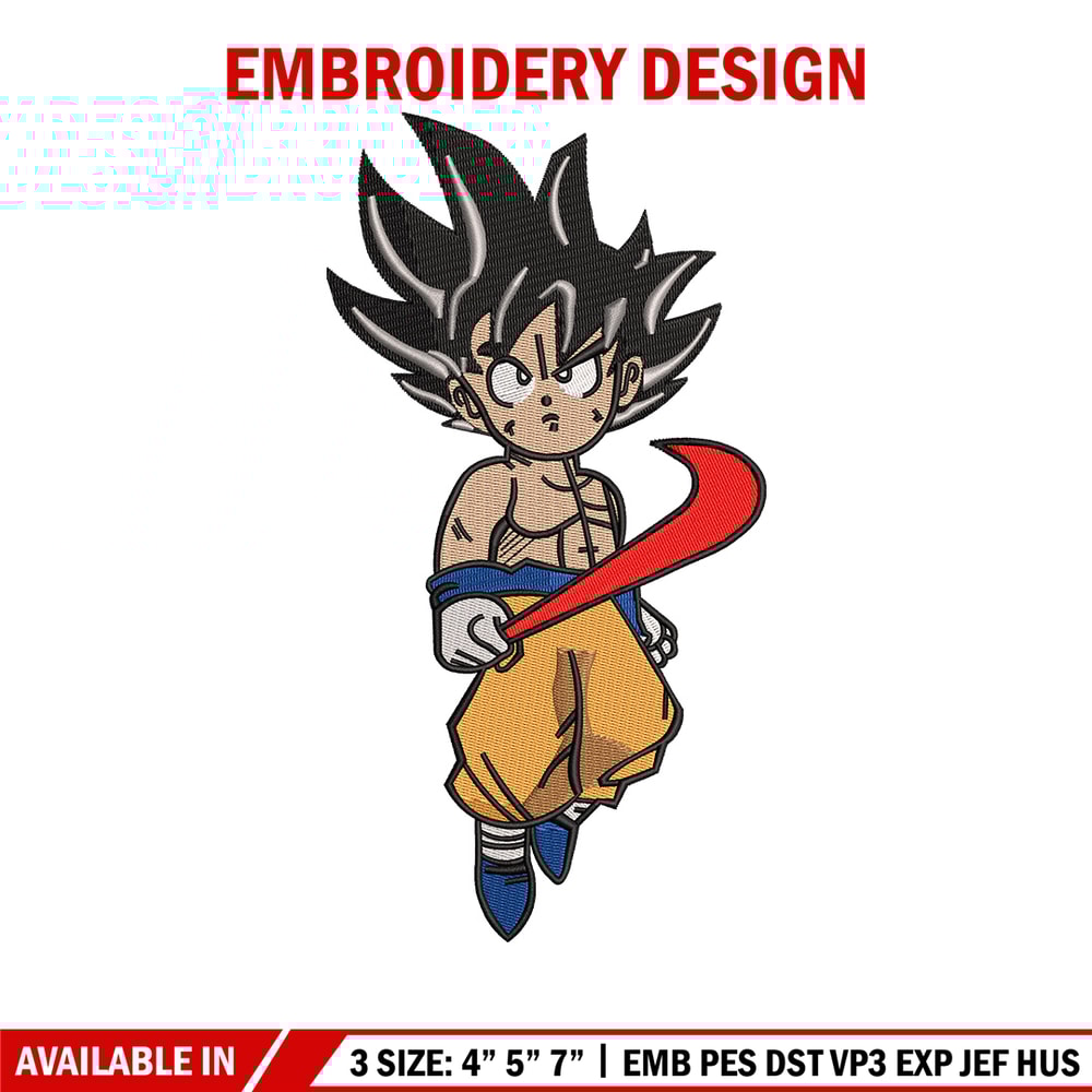 Goku kid nike embroidery design, Dragonball embroidery, Embroidery file, Embroidery shirt, Emb design, Digital download.jpg