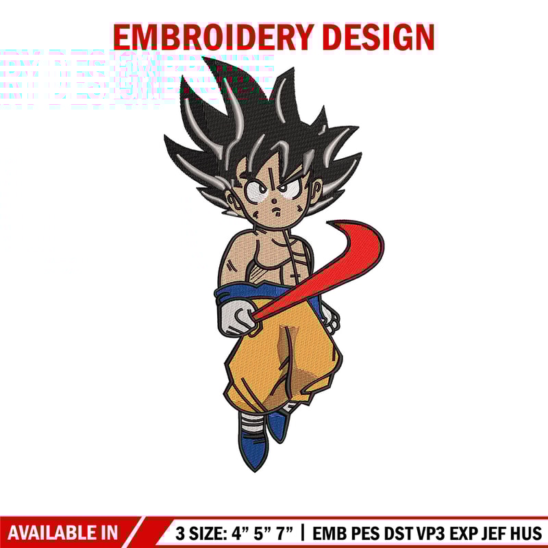 Goku kid nike embroidery design, Dragonball embroidery, Embroidery file, Embroidery shirt, Emb design, Digital download.jpg