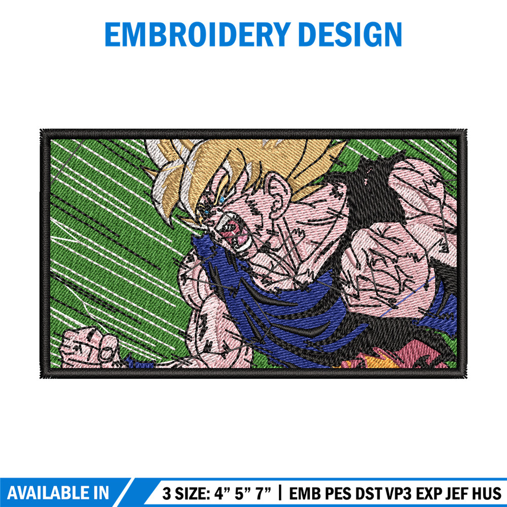 Goku rectangle embroidery design, Dragonball embroidery, Anime design,Embroidery shirt, Embroidery file,Digital download.jpg