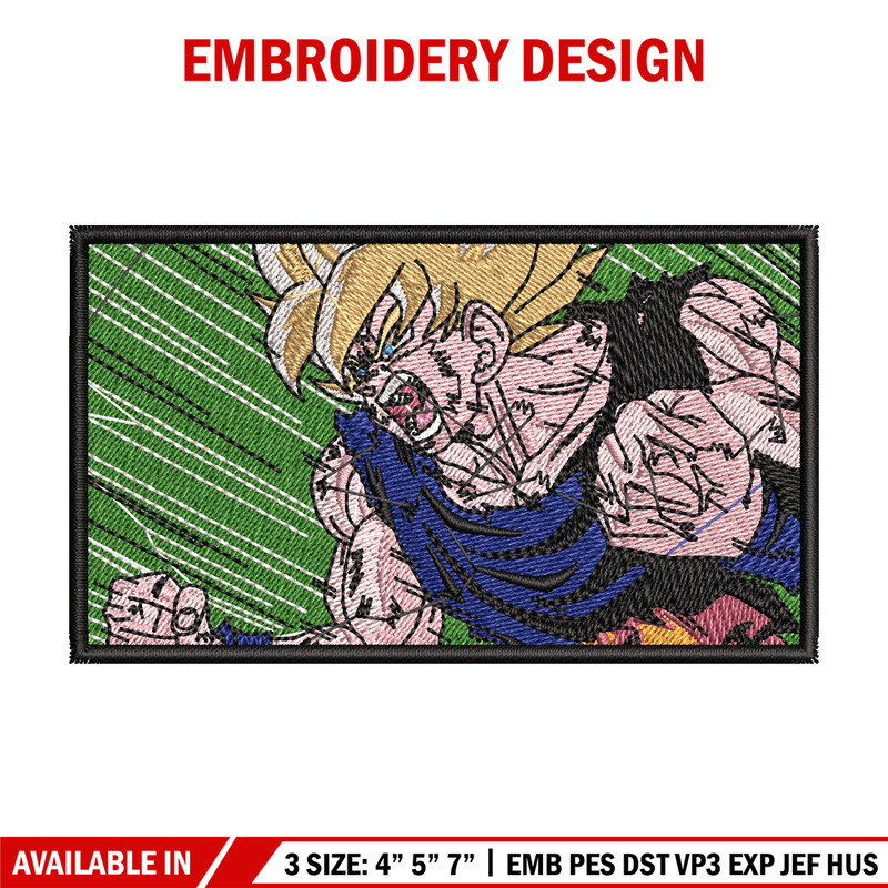 Goku rectangle embroidery design, Dragonball embroidery, Anime design,Embroidery shirt, Embroidery file,Digital download.jpg