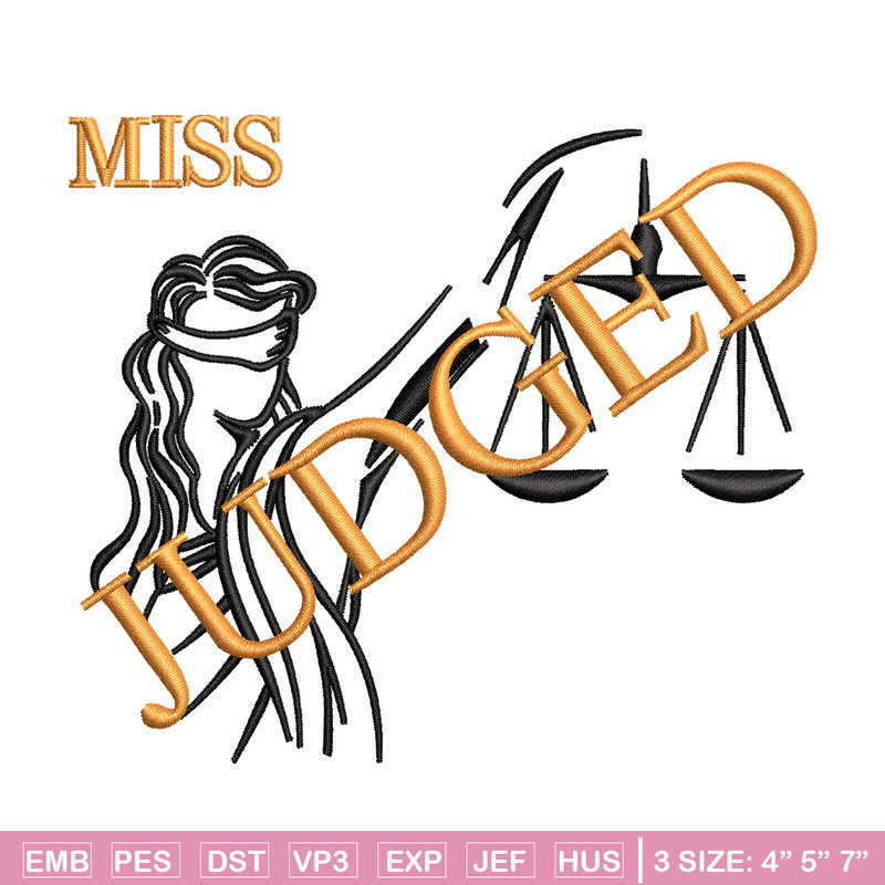 Miss judged embroidery design, Logo embroidery, Embroidery file,Embroidery shirt, Emb design, Digital download.jpg
