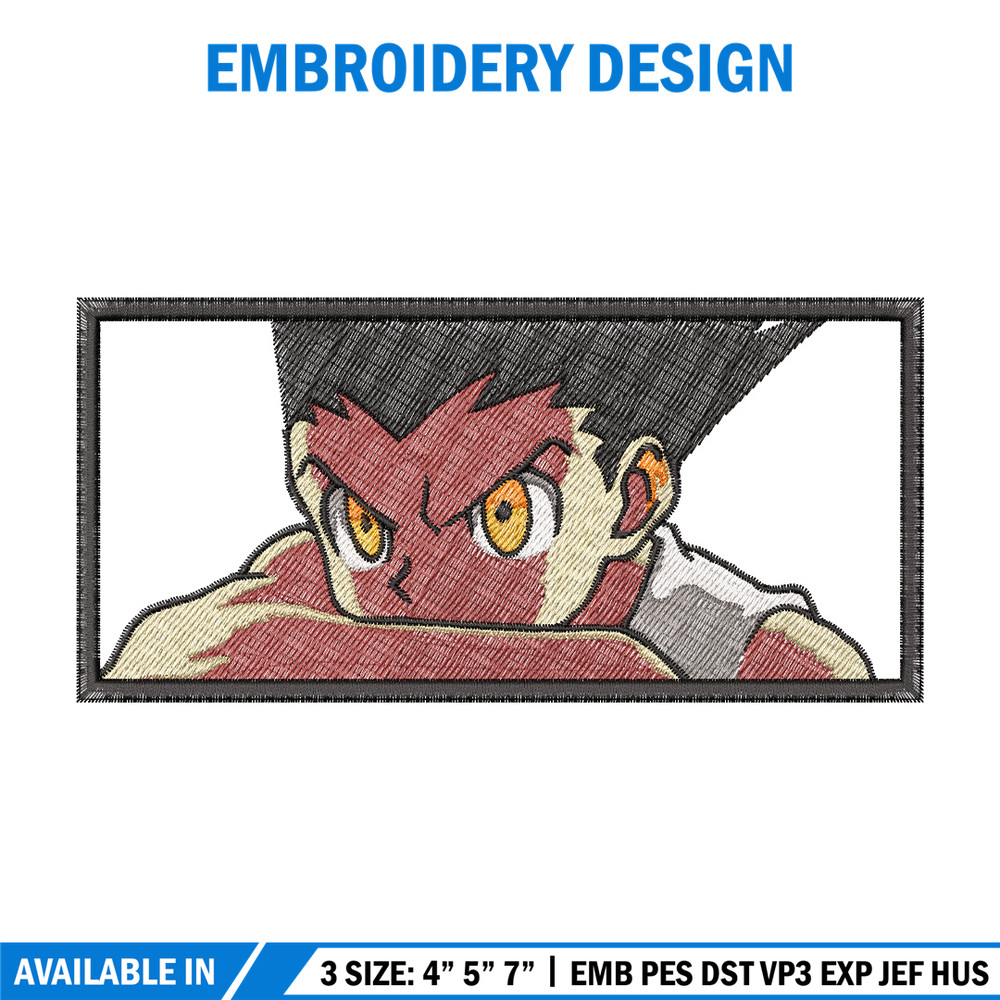 Gon box embroidery design, Hxh embroidery, Anime design, Embroidery shirt, Embroidery file, Digital download.jpg