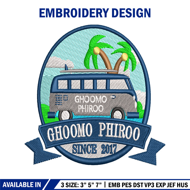 Ghoomo Phiroo embroidery design, Ghoomo Phiroo embroidery, logo design, embroidery file, logo shirt, Digital download..jpg