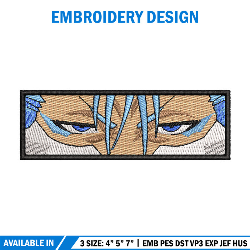 Grimmjow eyes embroidery design, Bleach embroidery, Anime design, Embroidery shirt, Embroidery file, Digital download.jpg