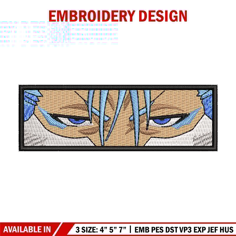 Grimmjow eyes embroidery design, Bleach embroidery, Anime design, Embroidery shirt, Embroidery file, Digital download.jpg