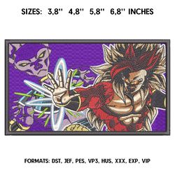 DragonBall Embroidery Design File, Dragon Ball Anime Embroidery Design, Anime Design Brother, Machine embroidery