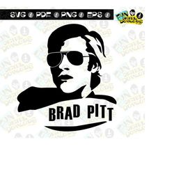 brad pitt oscar nominee- oscars, brad pitt svg, brad pitt vector, brad pitt silhoutte, once upon a time in hollywood, ac