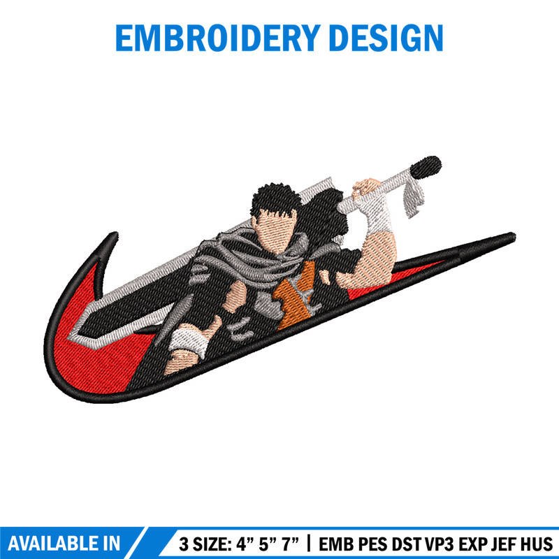 Guts Nike embroidery design, Nike Berserk embroidery, Nike design, anime design, anime shirt, Digital download.jpg